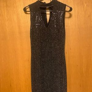 Black Sequin Dress